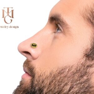 "BATMAN" Nose Bone Piercing