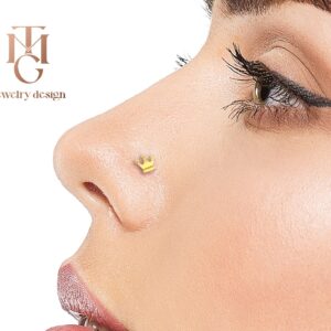 "Crown" Nose Bone Piercing