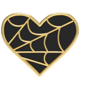 "Heart Spider Web" Nose Bone Piercing