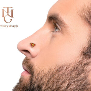 "SuperMan" Nose Bone Piercing